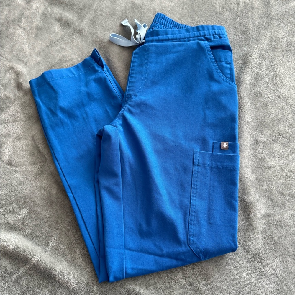 Figs Blue Scrub Bottoms
